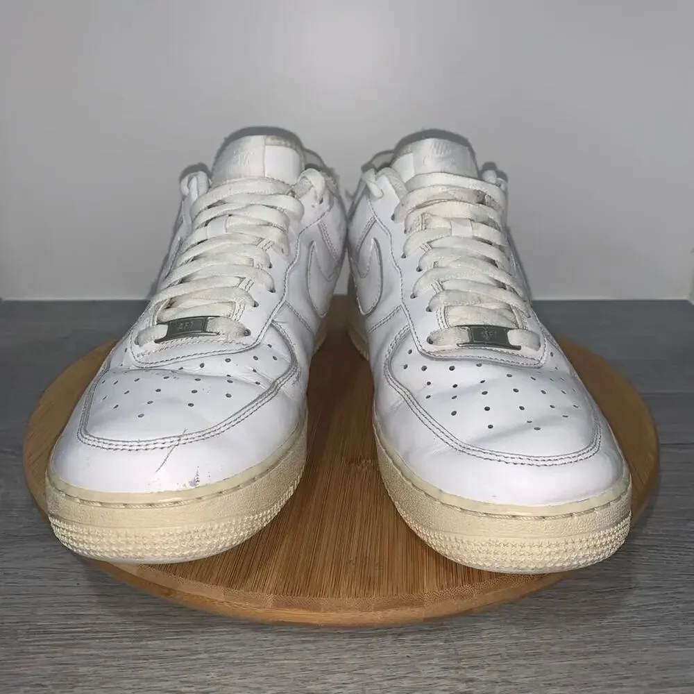 Nike Air Force One AF1 Low Men’s Size 11 Triple White Sneaker Shoes 315122-111